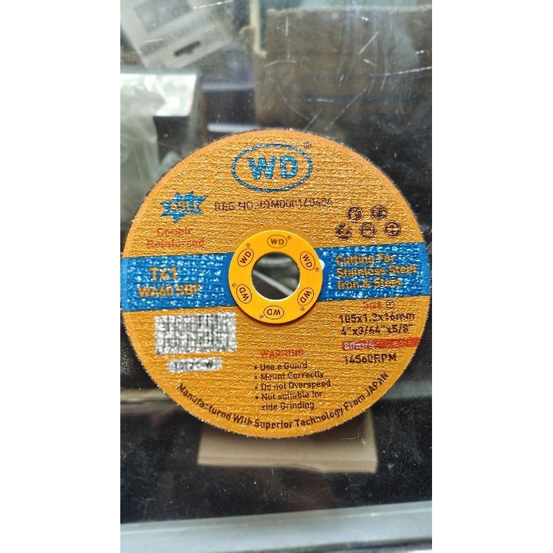 WD Resibon 4 inch. mata pisau potong besi. isi 20 pcs