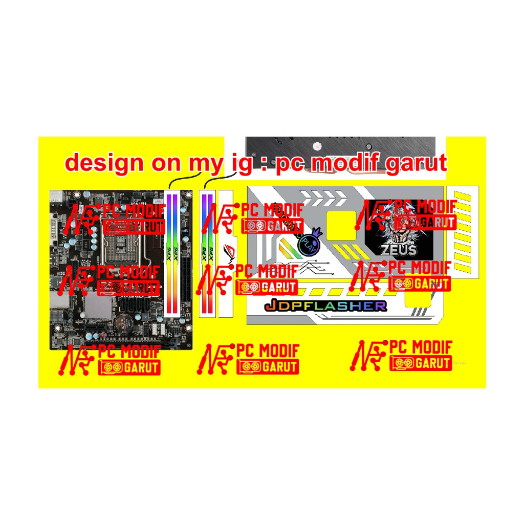 PAKET MODIFIKASI PC GAMING LED RGB CUSTOM