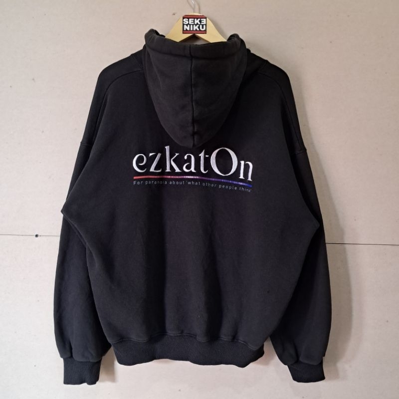 Hoodie EZKATON Idol KPop Backit bordir bahan fleece