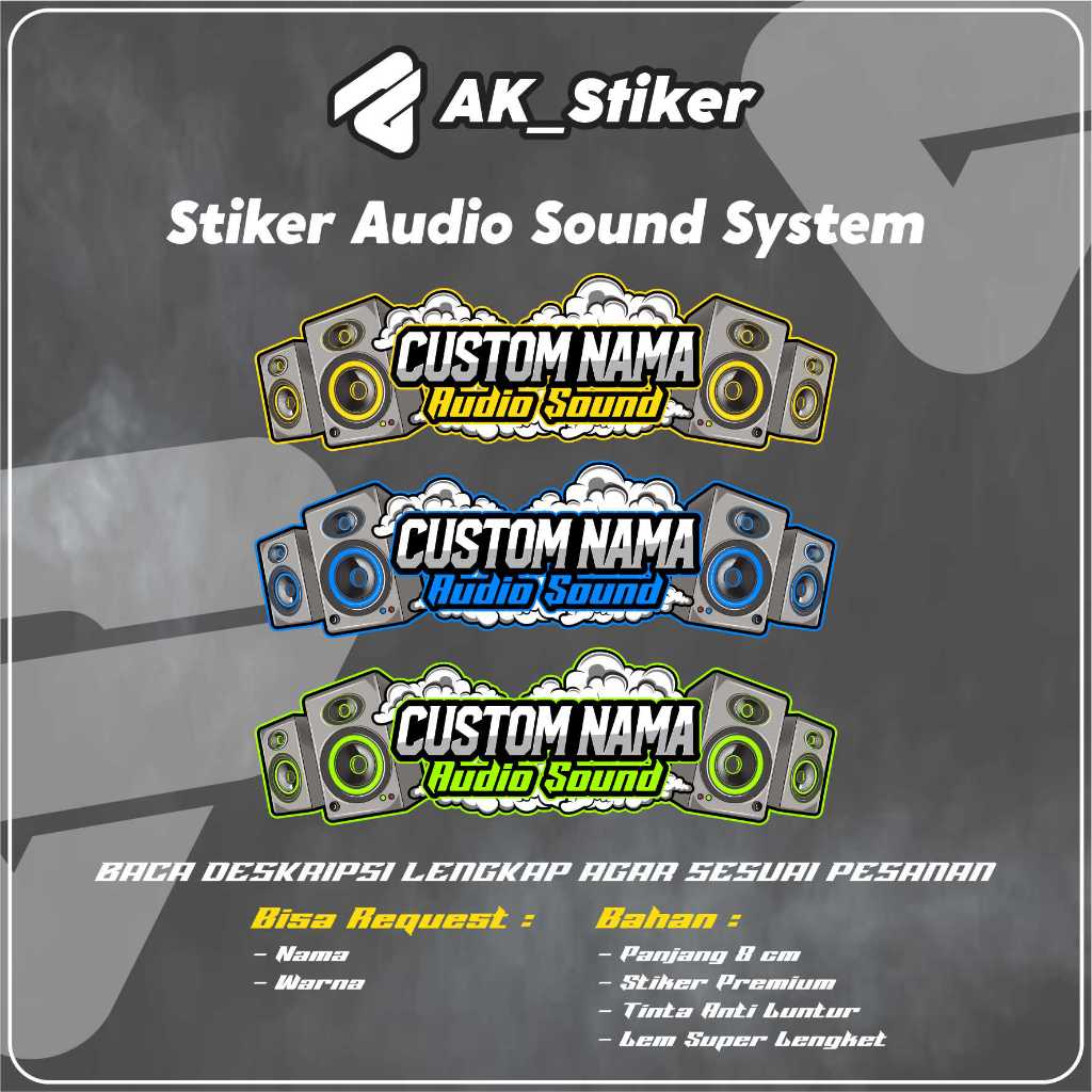 

Paling Murah!!! Stiker Custom Sound System Stiker Horeg Stiker Lighting Custom Suka-Suka