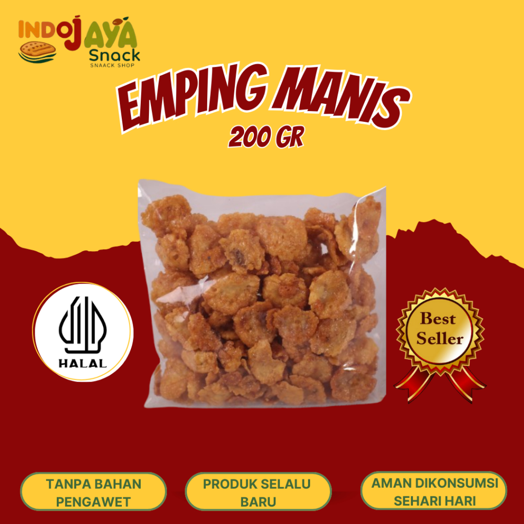 

Emping Melinjo Pedas Manis 200 gr