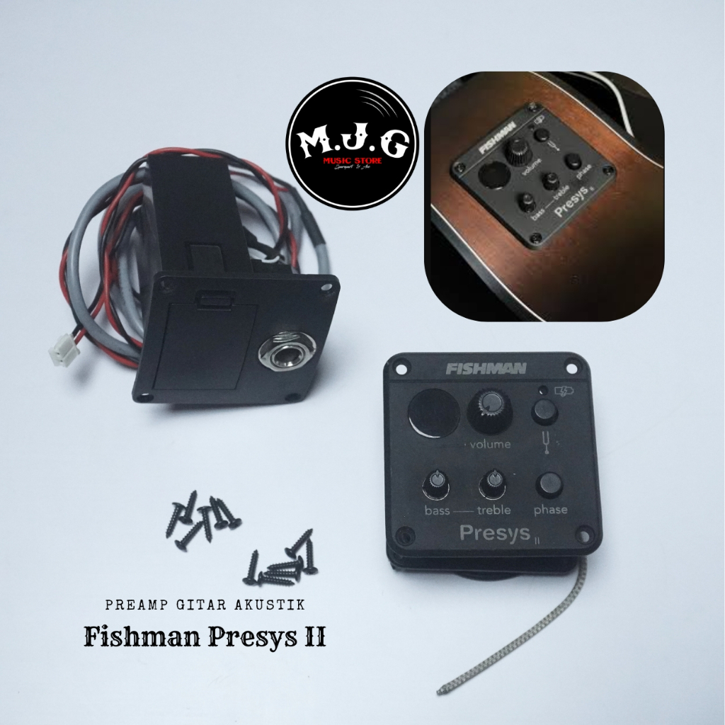 preamp equalizer gitar akustik jadi elektrik by fishman presys II 2 high quality
