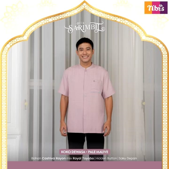 Nibras Sarimbit Koko Iffa Fashion Muslim Nibras Baju Koko Pria