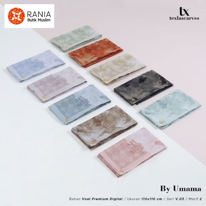 kerudung Texla motif