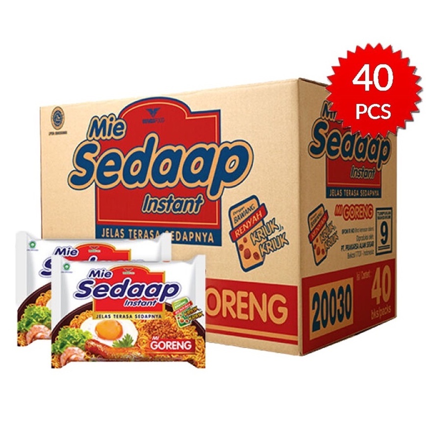 

[1 DOS] Mie Sedaap Goreng All Variant (1dus Isi 40pcs) | Mie Instant |
