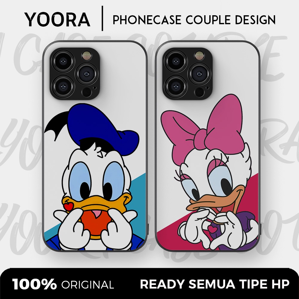[DD14] Custom Case Couple Donald Duck Daisy Premium Bisa Untuk Semua Tipe Hp