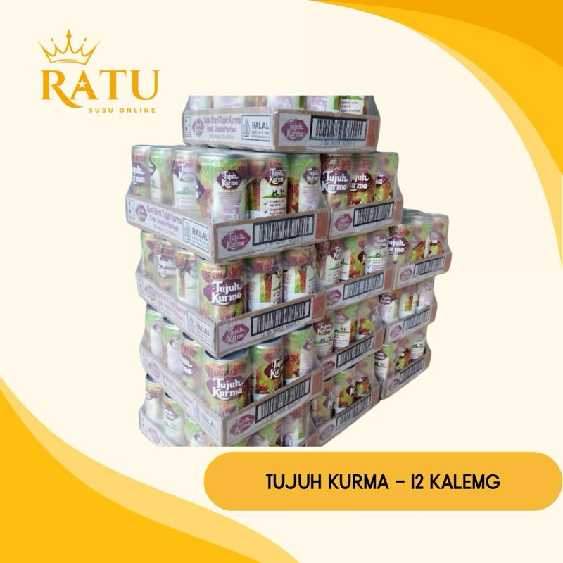 

Grosir Karton - Tujuh Kurma Susu Steril dengan Kurma 189 ml (1 Dus @12 Kaleng)