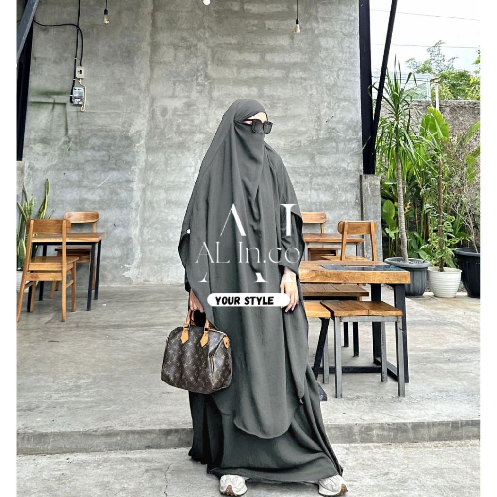 Abaya casual,stylish & cantik / Heezma 4in1 Set Abaya✨ / AL in.co