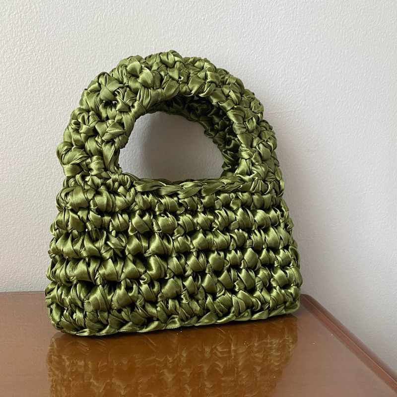 

Satin Green Moss Bag - Lebaran Gift Idul Fitri Hampers