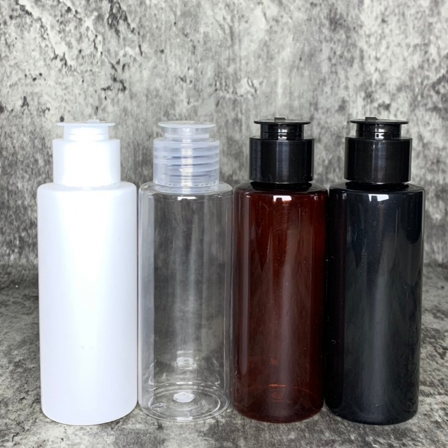 Botol Fliptop Jamur 100ml Tubular / Botol + Tutup