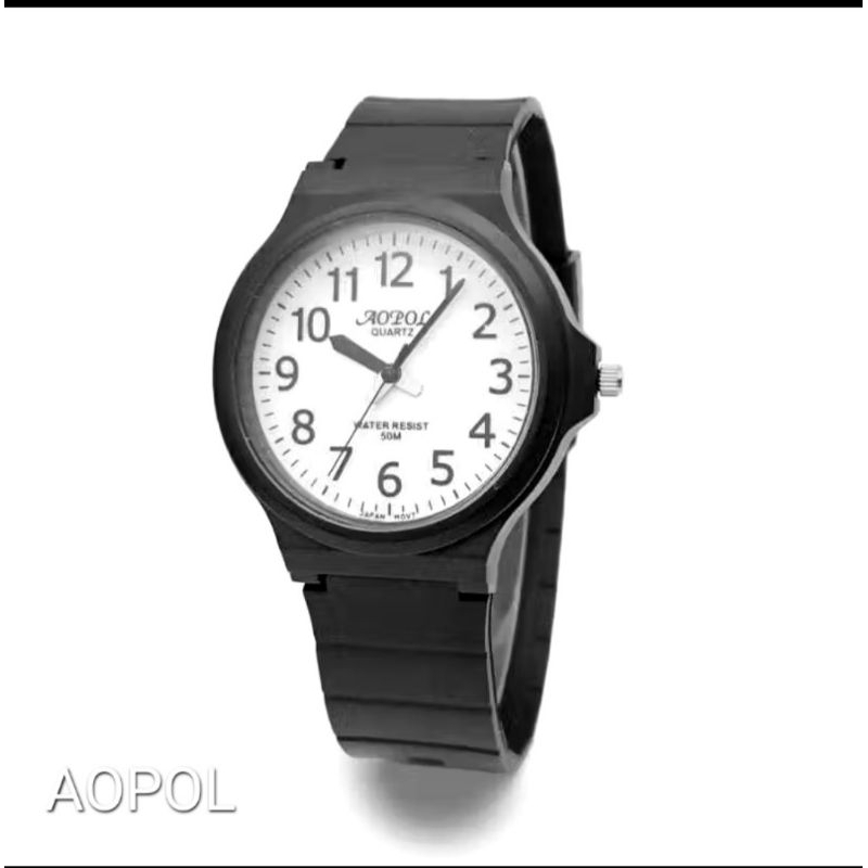 Aopol Jam Tangan Pria Tahan Air Tali Karet