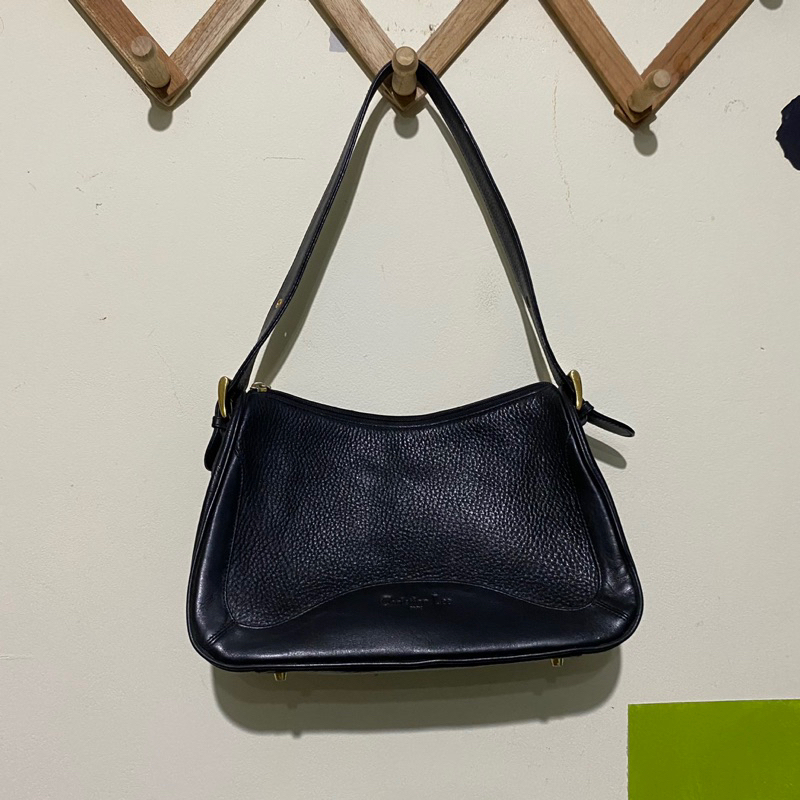 SALE preloved tas tote hobo kulas size medium cantik hitam kulit asli