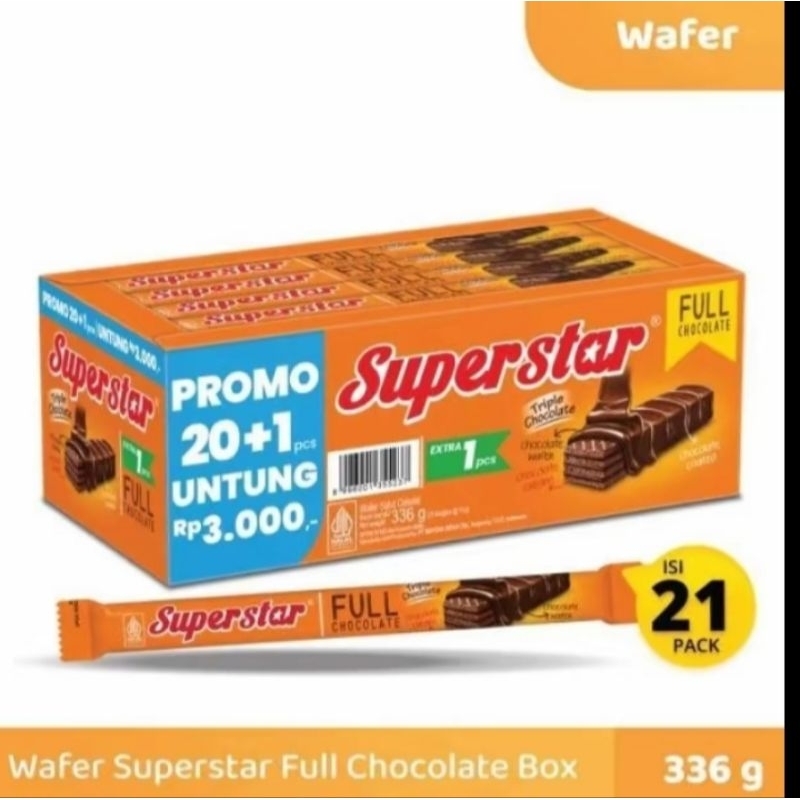 

SUPERSTAR TRIPLE CHOCOLATE 18GR BOX ISI 20+1