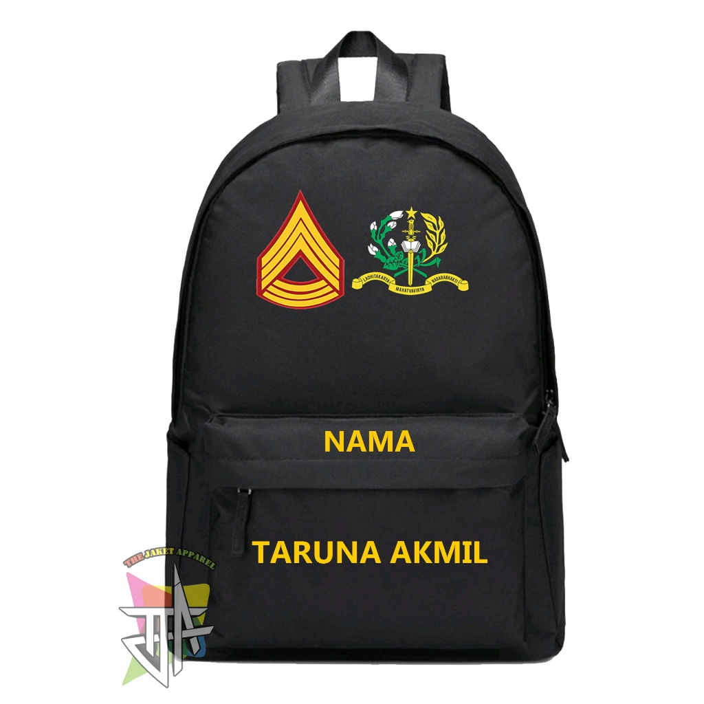 Tas Ransel Pria Taruna Akmil / Tas Ransel Taruna Akpol / AAU / AAL / Tas Backpack Ransel Bisa Custom