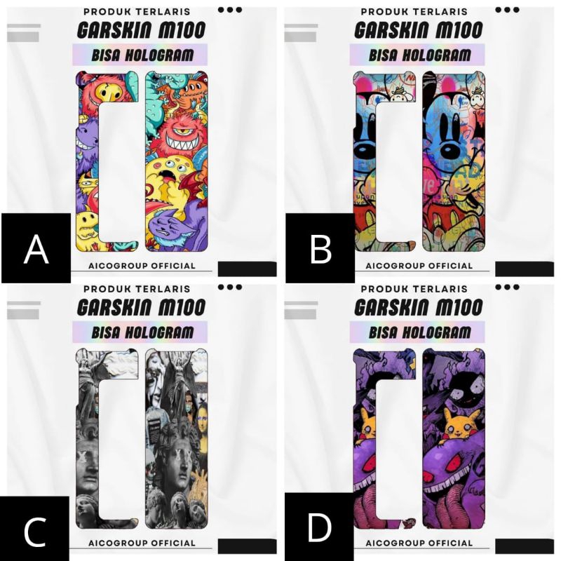 

stiker inner garskin emm100 bisa Hologram dan Custom