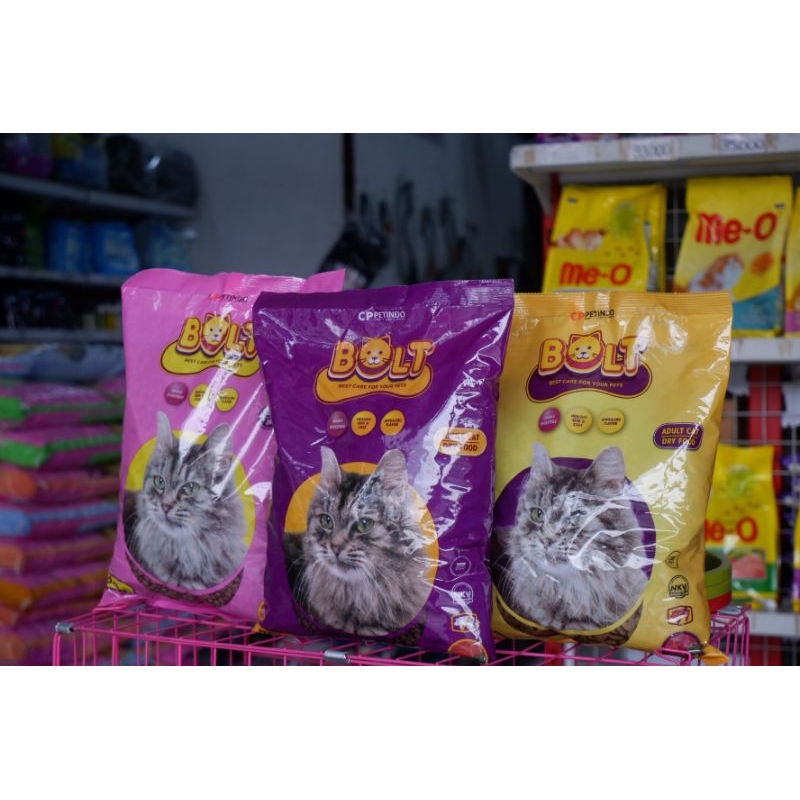 Bolt Cat Food ( Ikan, Donat & Salmon ) / makanan kucing kering