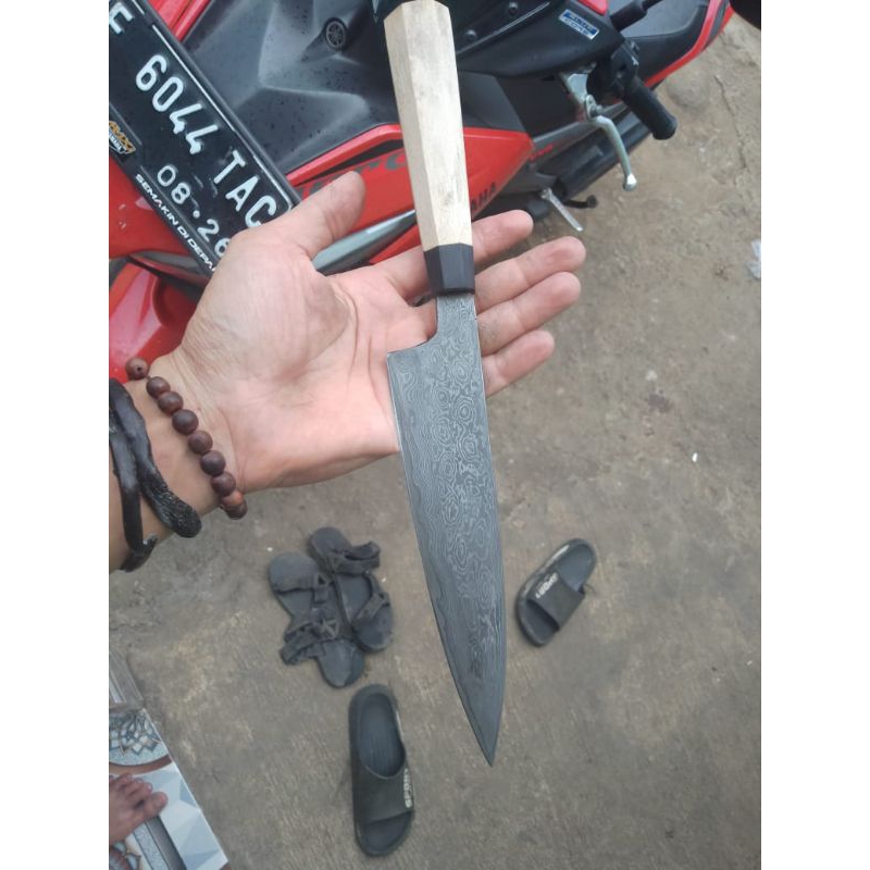 pisau dapur damascus