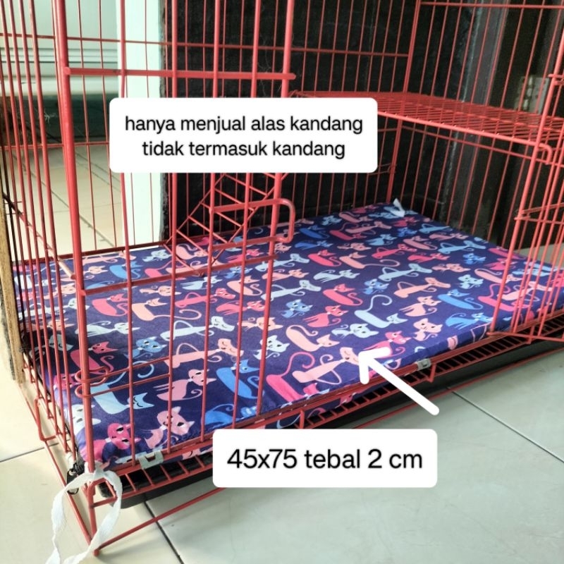 ALAS KANDANG KUCING DAN ANJING UKURAN 75x45 TEBAL 2 CM