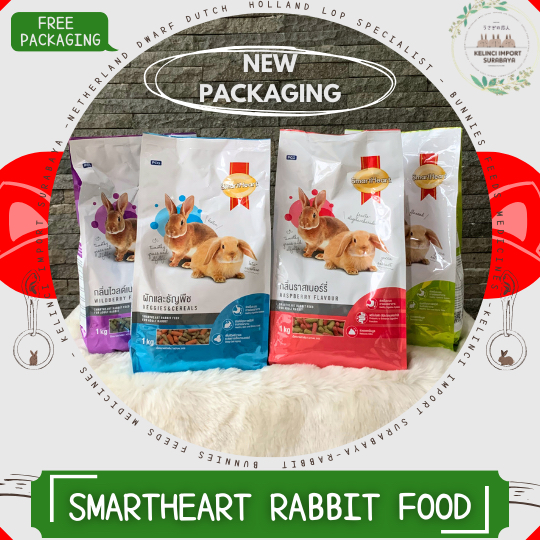 SMARTHEART Premium Pelet Kelinci Rabbit Food - 1KG