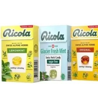 

PERMEN RICOLA SWISS HERB SUGAR FREE 40GR