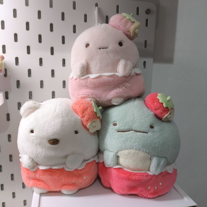 set boneka sumikko gurashi strawberry / boneka sumikko strawberry