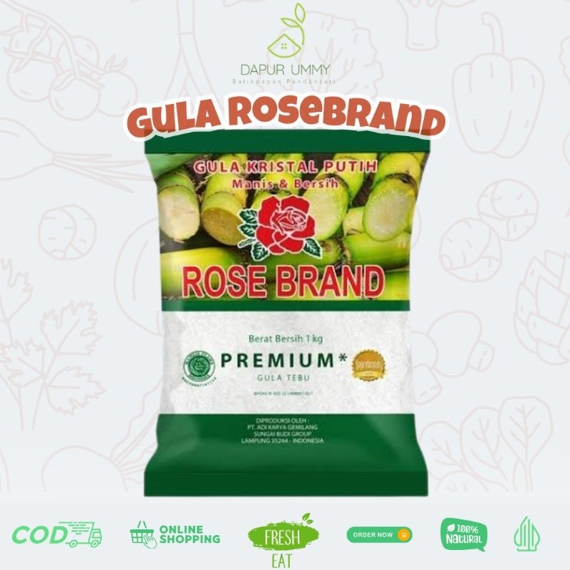 

Gula Pasir Rose Brand Premium 1kg