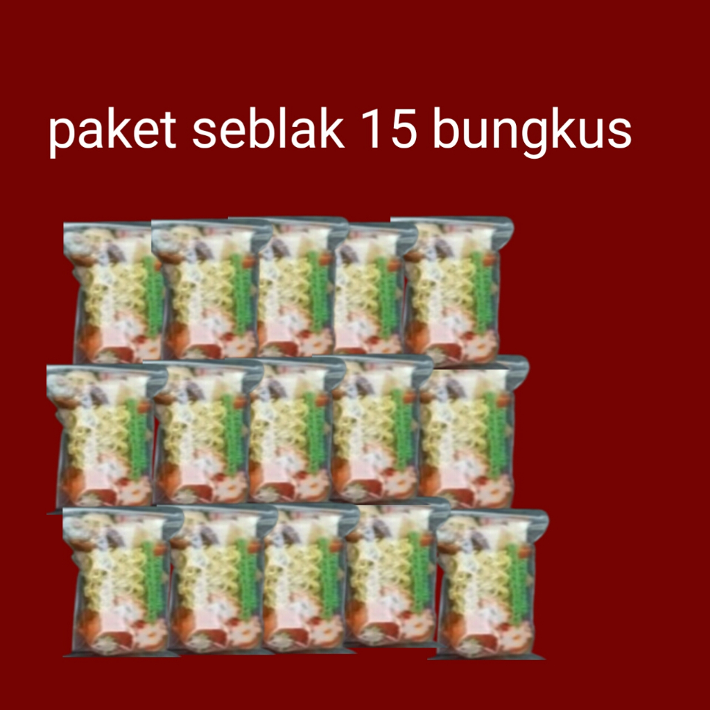 

paket 15 bungkus seblak instan seblak hemat paket murah paket seller seblak pedas