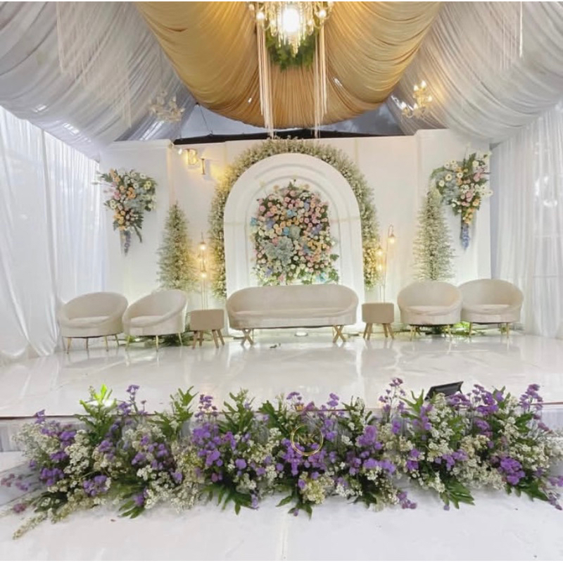 Kain Filamin(TIPIS)/Kain Dekorasi/Dekor Tenda Lamaran/Kain Backdrop/Abutai/Habutai Filamin