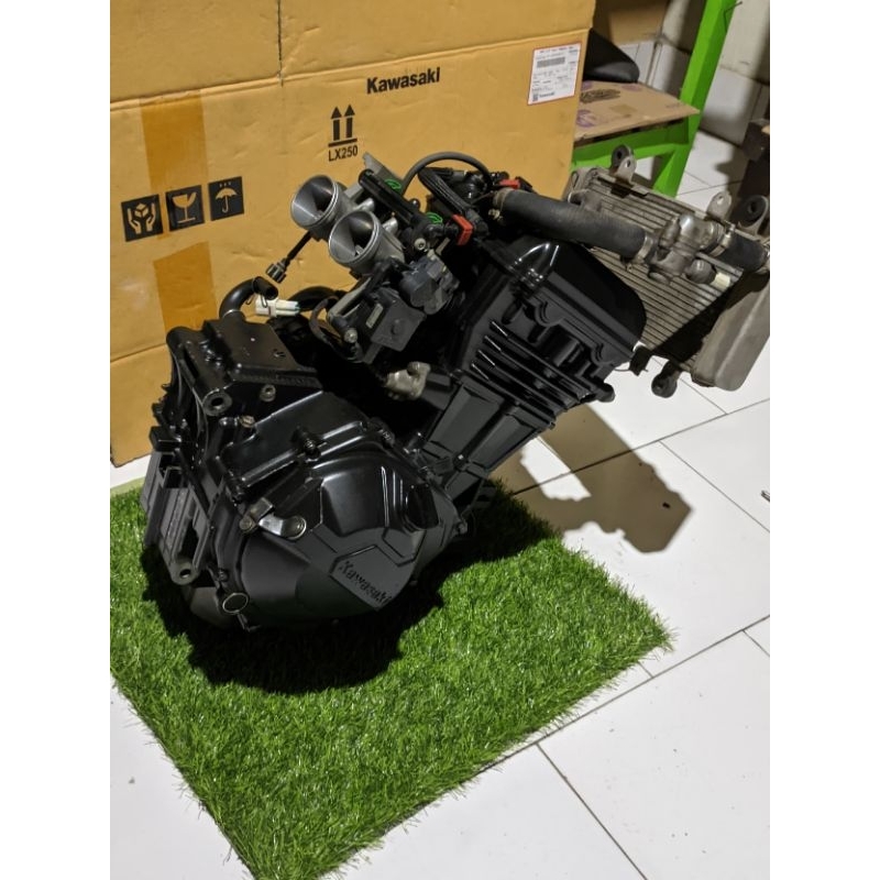 engine mesin Ninja 250 Fi old plus radiator injektor throttle body TB