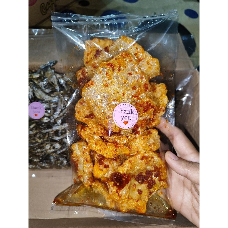 

Kerupuk jangek balado kemasan 100 gr