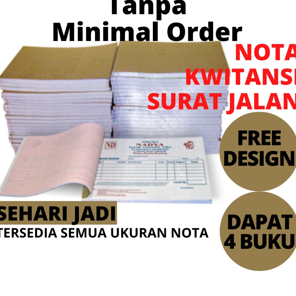 

TERLENGKAP NOTA TOKO CUSTOM 1 2 3 RANGKAP PLY BON SURAT KWINTANSI SURAT JALAN INVOICE FORMULIR SLIP GAJI FORM HYIFN4463