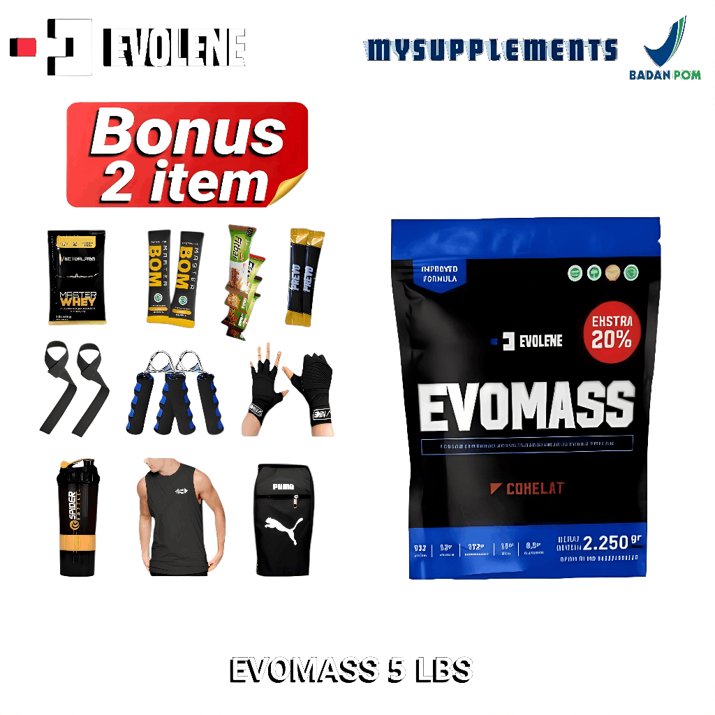 Evolene Evomass 5 lbs Susu Mass Gainer Penambah Berat Badan