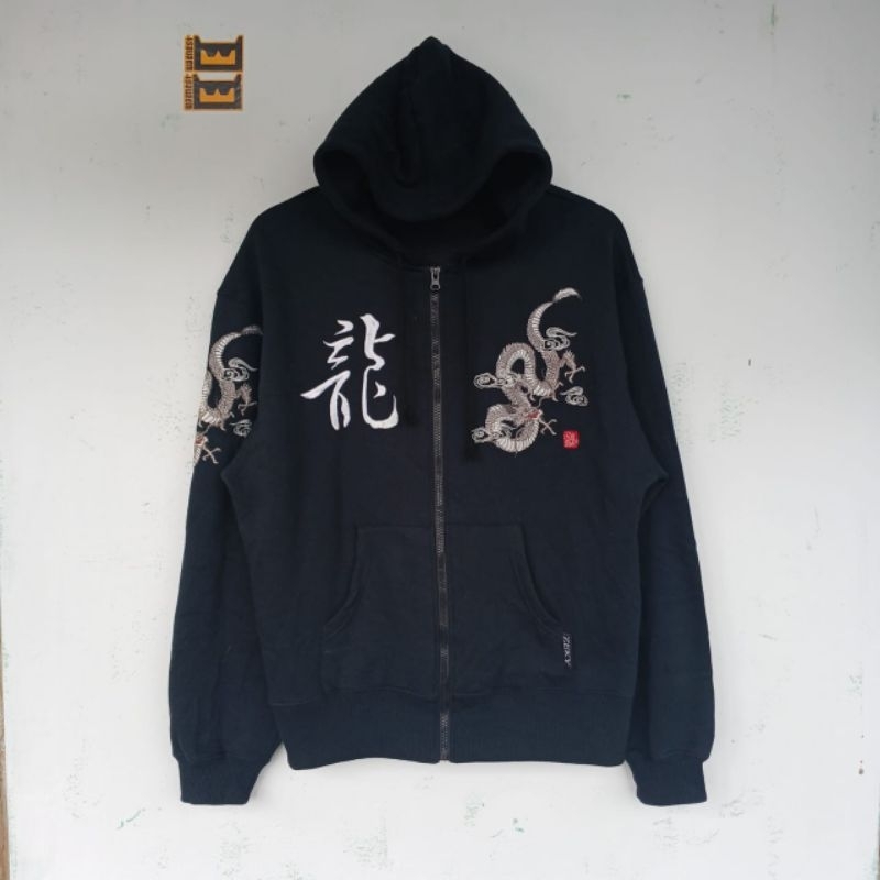 Hoodie Zipper Sukajan Dragon