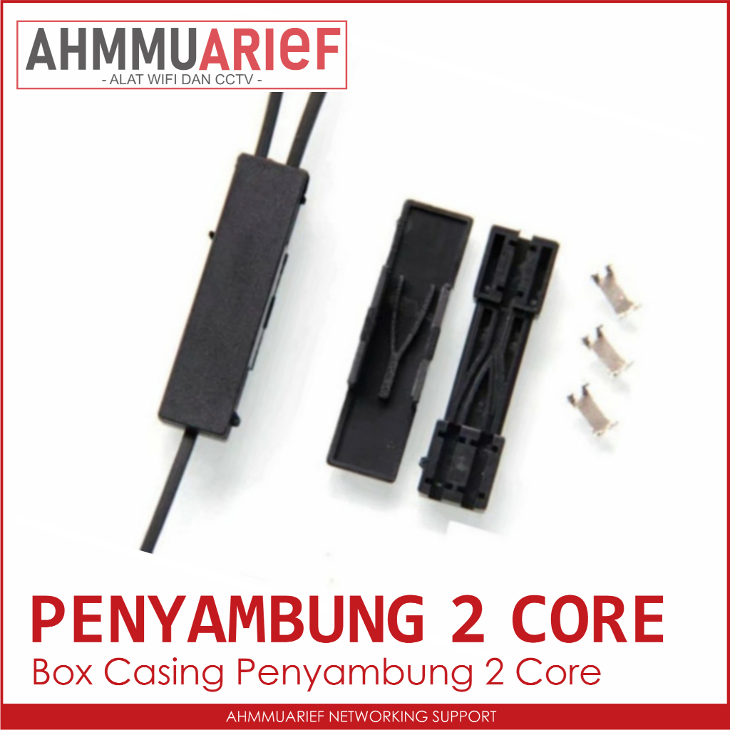 Casing Penyambung Connector Kabel Fiber Optik 2 Core Optic FTTH