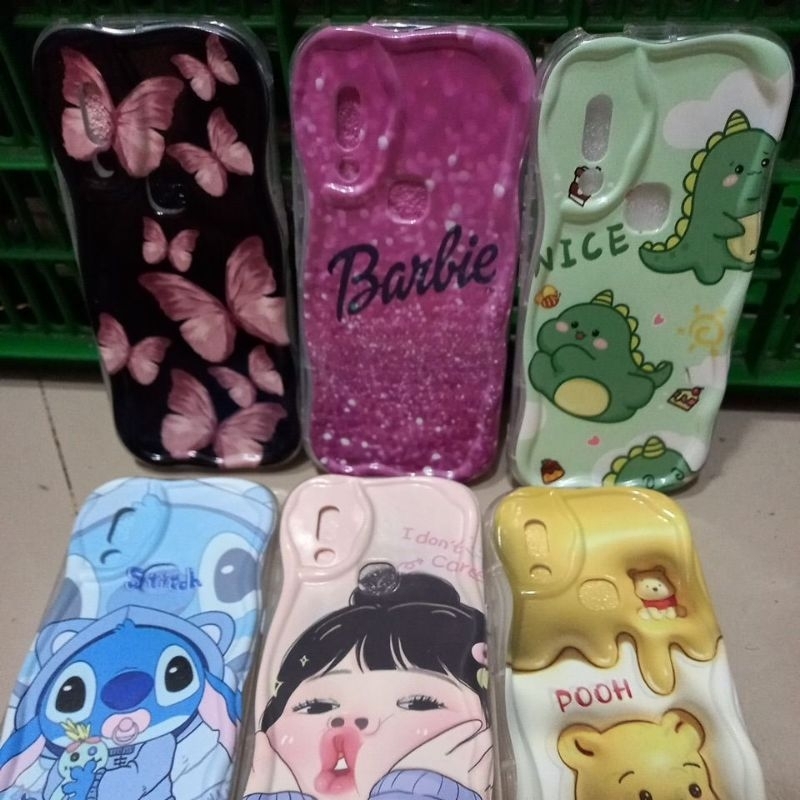 Softcase Motif Case Gelombang Vivo V15