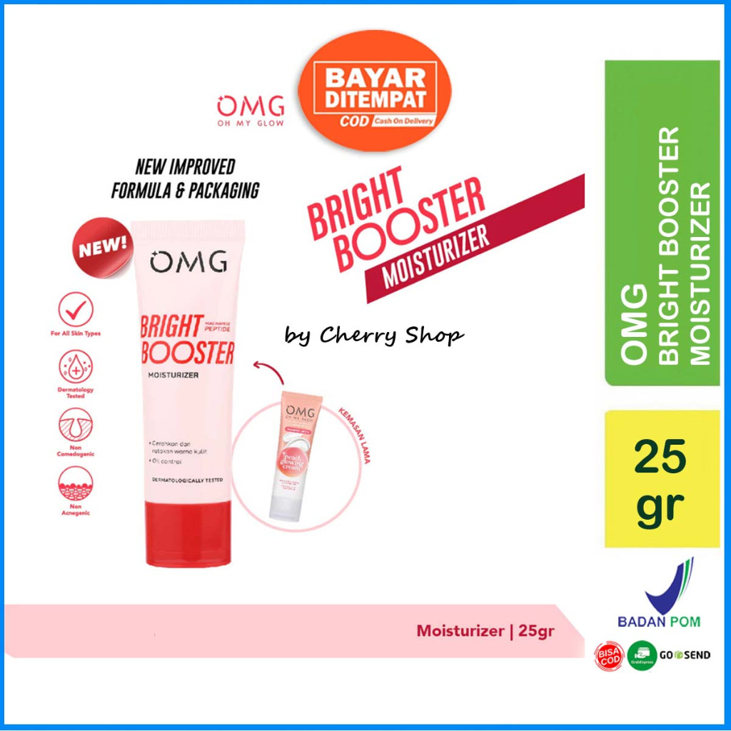 OMG Oh My Glow Bright Booster Moisturizer 25 g - Untuk Semua Jenis Kulit - Melembabkan, Mencerahkan,
