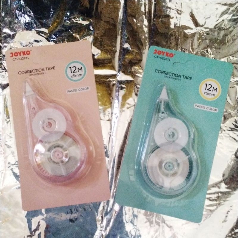 

Correction tape Joyko 12m pastel seri CT-522Pro tipex pita atk murah