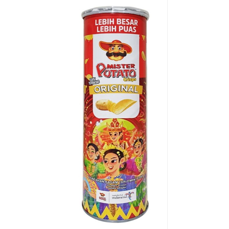 

Mister Potato Keripik Kentang Original Kaleng 106 g