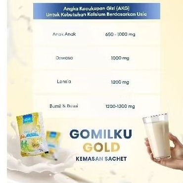 

Susu kambing gomilku gold sachet