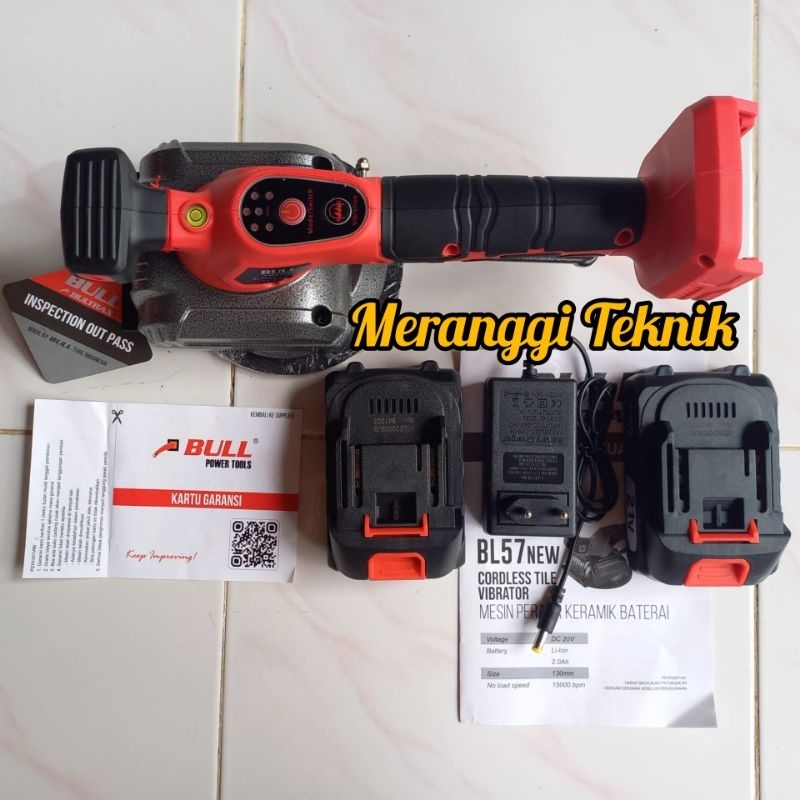 id4145 Mesin perata keramik cordless Bull alat getar keramik CTV