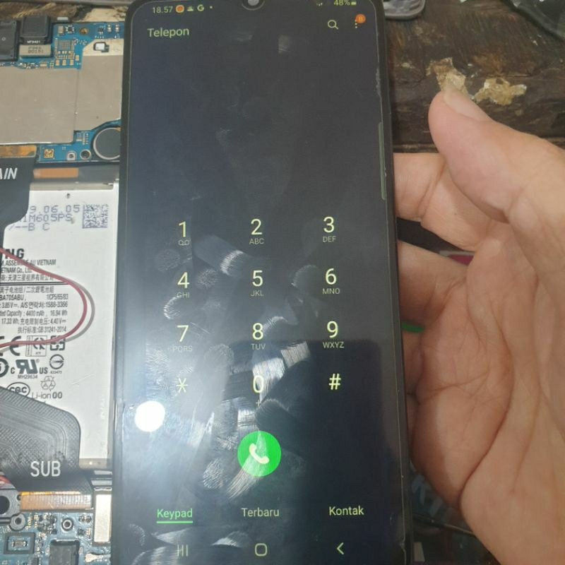 lcd samsung a70 incel bekas