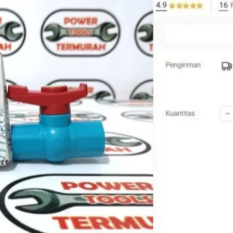 

Stop Kran PVC 1/2" Ball Valve Plastik 1/2" ballvalve stopkran Gate