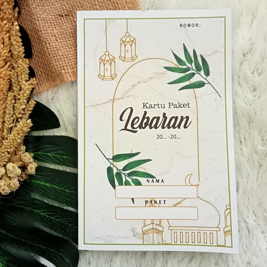 

ES88 KARTU PAKET LEBARAN MOTIF ESTETIK DAUN UK 21,5X16,5CM LIPAT 2 CETAK BOLAK BALIK