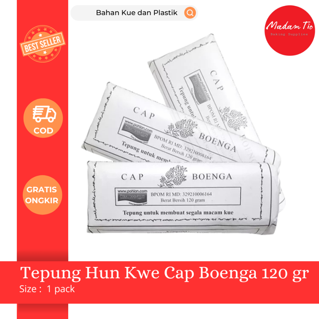 

Tepung Hun Kwe Cap Boenga 120gr 1pcs