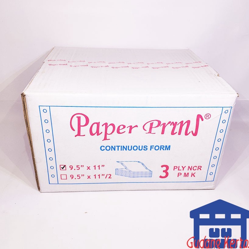 

QGBM7545 CONTINUOUS FORM 912 X 11 3PLY PAPERPRYNS