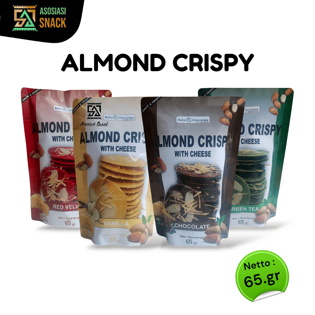 

ALMOND CRISPY WITH CHEESE cemilan oleh oleh khas malang