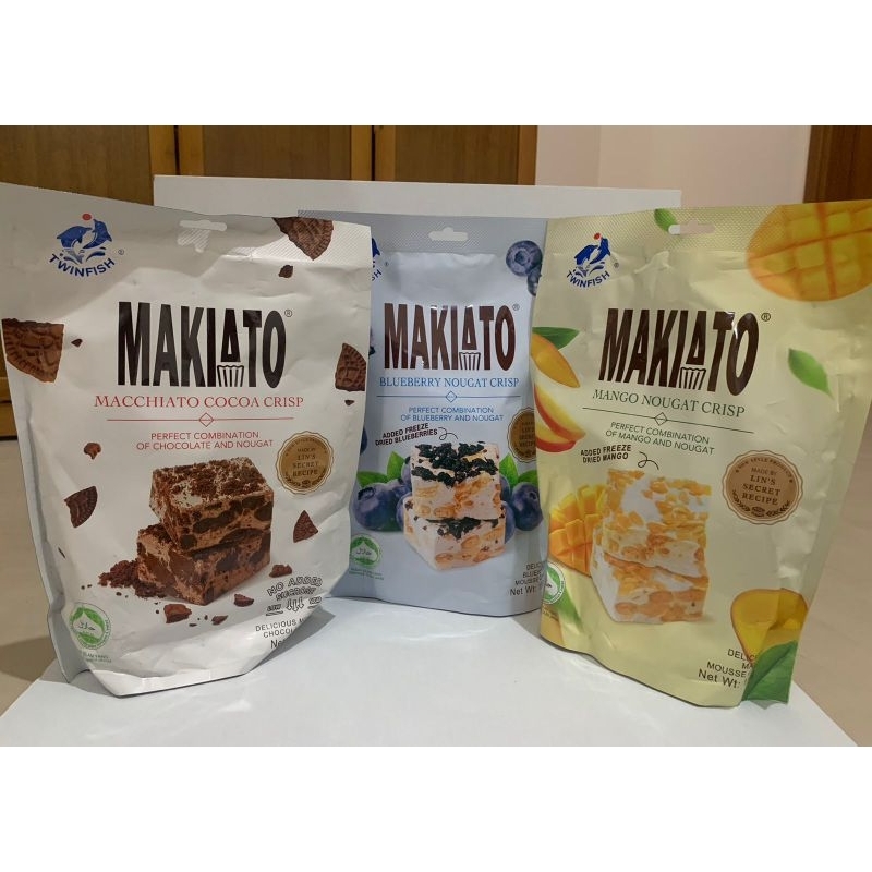 

Makiato Nougat Crispy 50gr- 150 gr | cemilan | jajanan |snack thailand