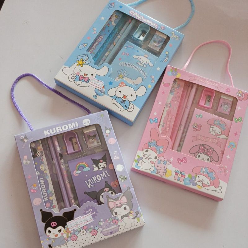 

MINI STATIONARY SET ALAT TULIS SEKOLAH LENGKAP 5 in 1 KARAKTER LUCU