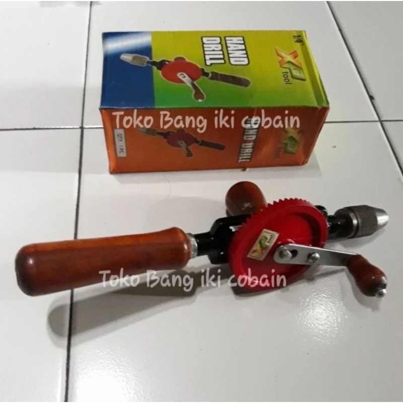 Bor Tangan Manual 1/4" XP Tool Bor Kayu Manual Hand Drill