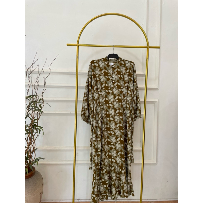 GAMIS BUNGA BUNGA CRINKLE